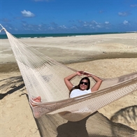Thick Cord Hammocks - Off white Mexican hammock. Kaki