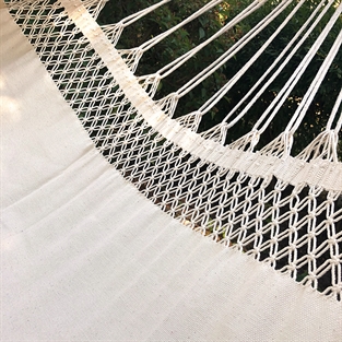Natural white double hammock in cotton fabric nr. 86400