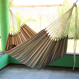 Fantasia Fabric hammock in Cotton. Brazilian one or two persons hammock