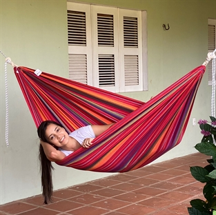 Hammock to balcony and Kids Mundo playing Hammock