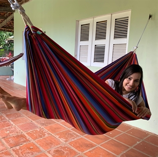 Hammock to balcony and Kids Mundo playing Hammock