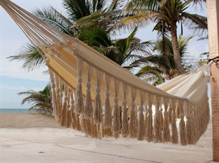 Merida Tassels Hammock - Unique Cielo Hammocks design - a piece or art 